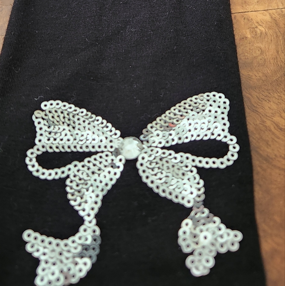Girls Black Rhinestone Logo Set - Picture 3 of 6
